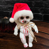 Maxbell Haunted Doll Hanging Creepy Halloween Doll for Home Halloween Indoor Outdoor santa boy large