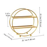 Maxbell 2 Tier Cupcake Stand Display Stand Cake Stand for Party Birthday Baby Shower gold