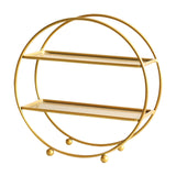 Maxbell 2 Tier Cupcake Stand Display Stand Cake Stand for Party Birthday Baby Shower gold