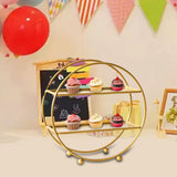 Maxbell 2 Tier Cupcake Stand Display Stand Cake Stand for Party Birthday Baby Shower gold