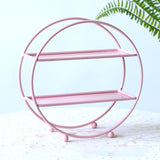 Maxbell 2 Tier Cupcake Stand Display Stand Cake Stand for Party Birthday Baby Shower pink