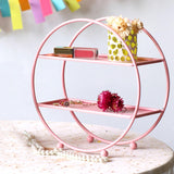 Maxbell 2 Tier Cupcake Stand Display Stand Cake Stand for Party Birthday Baby Shower pink