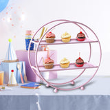 Maxbell 2 Tier Cupcake Stand Display Stand Cake Stand for Party Birthday Baby Shower pink