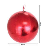 Maxbell Christmas Inflatable Ball Inflatable Xmas Ball for Porch Christmas Tree Yard Red