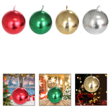 Maxbell Christmas Inflatable Ball Inflatable Xmas Ball for Porch Christmas Tree Yard Red