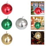 Maxbell Christmas Inflatable Ball Inflatable Xmas Ball for Porch Christmas Tree Yard Red