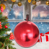 Maxbell Christmas Inflatable Ball Inflatable Xmas Ball for Porch Christmas Tree Yard Red