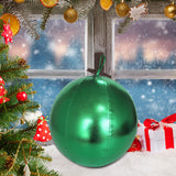 Maxbell Christmas Inflatable Ball Inflatable Xmas Ball for Porch Christmas Tree Yard Green