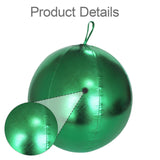Maxbell Christmas Inflatable Ball Inflatable Xmas Ball for Porch Christmas Tree Yard Green