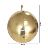 Maxbell Christmas Inflatable Ball Inflatable Xmas Ball for Porch Christmas Tree Yard Gold
