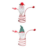Maxbell Holiday Wine Bottle Glass Holder Kitchen Storage Rack for Bar Shelves Pantry Red Hat