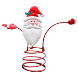 Maxbell Holiday Wine Bottle Glass Holder Kitchen Storage Rack for Bar Shelves Pantry Red Hat