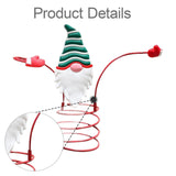 Maxbell Holiday Wine Bottle Glass Holder Kitchen Storage Rack for Bar Shelves Pantry Green Hat