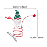 Maxbell Holiday Wine Bottle Glass Holder Kitchen Storage Rack for Bar Shelves Pantry Green Hat