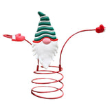 Maxbell Holiday Wine Bottle Glass Holder Kitchen Storage Rack for Bar Shelves Pantry Green Hat