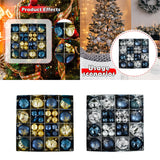 Maxbell 44 Pieces Christmas Ornaments Xmas Tree Ball for Holiday Wedding Engagements blue and gold