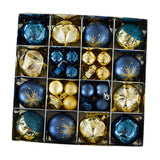 Maxbell 44 Pieces Christmas Ornaments Xmas Tree Ball for Holiday Wedding Engagements blue and gold
