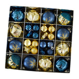 Maxbell 44 Pieces Christmas Ornaments Xmas Tree Ball for Holiday Wedding Engagements blue and gold