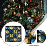 Maxbell 44 Pieces Christmas Ornaments Xmas Tree Ball for Holiday Wedding Engagements blue and gold