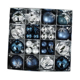 Maxbell 44 Pieces Christmas Ornaments Xmas Tree Ball for Holiday Wedding Engagements blue and argent