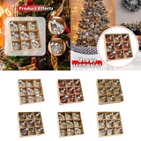 Maxbell 9Pcs Christmas Tree Decorations Charm Pendants for Celebration Wall Birthday White