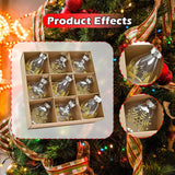 Maxbell 9Pcs Christmas Tree Decorations Charm Pendants for Celebration Wall Birthday Gold