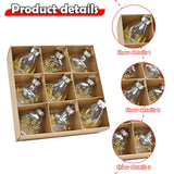 Maxbell 9Pcs Christmas Tree Decorations Charm Pendants for Celebration Wall Birthday Gold