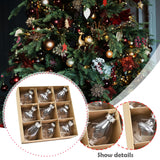 Maxbell 9Pcs Christmas Tree Decorations Charm Pendants for Celebration Wall Birthday Coffee