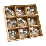 Maxbell 9Pcs Christmas Tree Decorations Charm Pendants for Celebration Wall Birthday Champagne