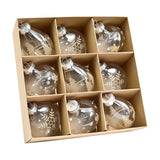 Maxbell 9Pcs Christmas Tree Decorations Charm Pendants for Celebration Wall Birthday Champagne