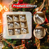 Maxbell 9Pcs Christmas Tree Decorations Charm Pendants for Celebration Wall Birthday Champagne