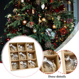 Maxbell 9Pcs Christmas Tree Decorations Charm Pendants for Celebration Wall Birthday Champagne