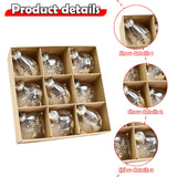 Maxbell 9Pcs Christmas Tree Decorations Charm Pendants for Celebration Wall Birthday Champagne