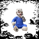 Maxbell Halloween Creepy Doll Halloween Ghost Doll for Haunted House Office Festival Blue