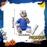Maxbell Halloween Creepy Doll Halloween Ghost Doll for Haunted House Office Festival Blue