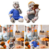 Maxbell Halloween Creepy Doll Halloween Ghost Doll for Haunted House Office Festival Blue