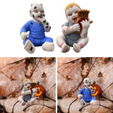 Maxbell Halloween Creepy Doll Halloween Ghost Doll for Haunted House Office Festival Blue