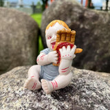 Maxbell Halloween Creepy Doll Halloween Ghost Doll for Haunted House Office Festival Grey