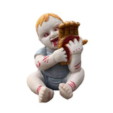 Maxbell Halloween Creepy Doll Halloween Ghost Doll for Haunted House Office Festival Grey