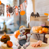 Maxbell Halloween Creepy Doll Halloween Ghost Doll for Haunted House Office Festival Grey