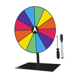 Maxbell Tabletop Prize Turntable Set Props for Carnival Party Promotional Activities SquareBase DarkColor