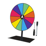 Maxbell Tabletop Prize Turntable Set Props for Carnival Party Promotional Activities SquareBase DarkColor