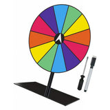 Maxbell Tabletop Prize Turntable Set Props for Carnival Party Promotional Activities SquareBase DarkColor