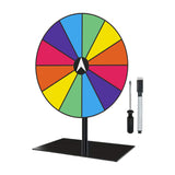 Maxbell Tabletop Prize Turntable Set Props for Carnival Party Promotional Activities SquareBase DarkColor