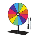 Maxbell Tabletop Prize Turntable Set Props for Carnival Party Promotional Activities SquareBase DarkColor
