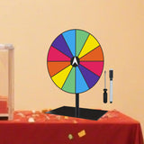 Maxbell Tabletop Prize Turntable Set Props for Carnival Party Promotional Activities SquareBase DarkColor
