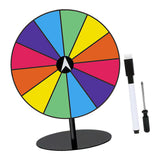 Maxbell Tabletop Prize Turntable Set Props for Carnival Party Promotional Activities RoundBase DarkColor