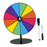 Maxbell Tabletop Prize Turntable Set Props for Carnival Party Promotional Activities RoundBase DarkColor