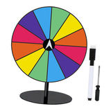 Maxbell Tabletop Prize Turntable Set Props for Carnival Party Promotional Activities RoundBase DarkColor