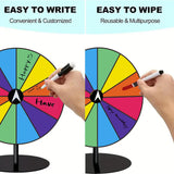 Maxbell Tabletop Prize Turntable Set Props for Carnival Party Promotional Activities RoundBase DarkColor